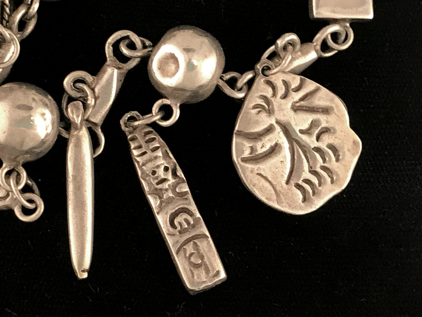 Silver Mexican Souvenir Charm Braceletcharmsvintage 